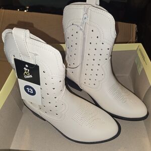 Art Class Girls Cream Ankle Boots